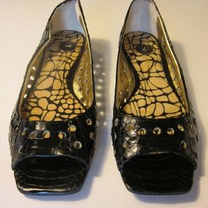Sam Edelman black leather flat sz 7